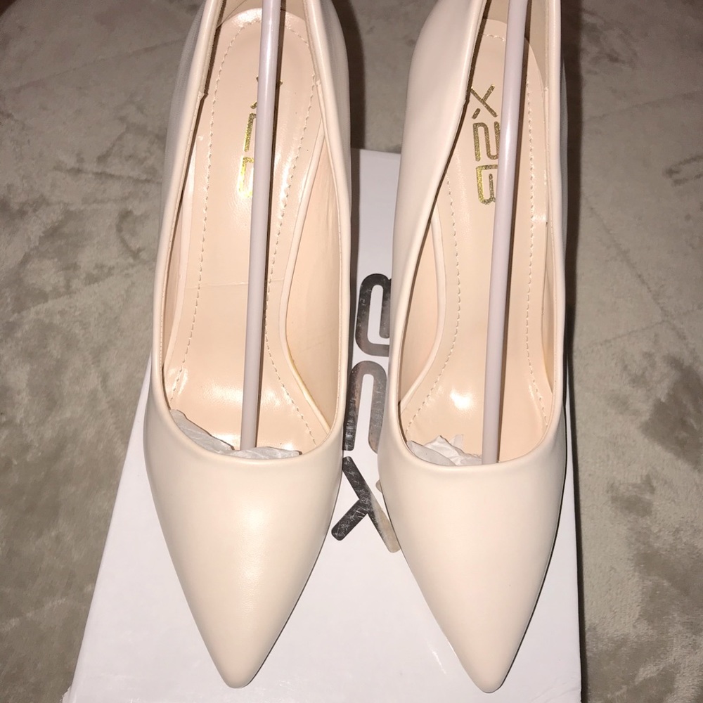 Cream color heels